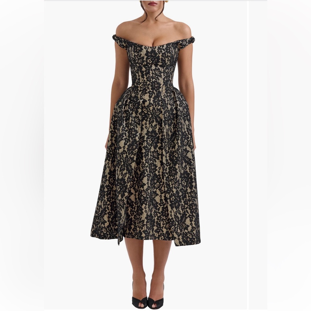 House of CB “Charming” Midi Dress NWOT